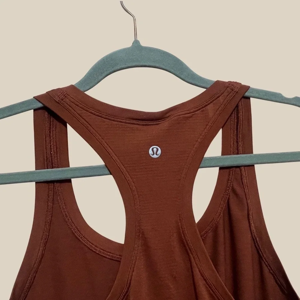Lululemon Swiftly Tech Racerback Tank Brown Stretch Athletic Athleisure